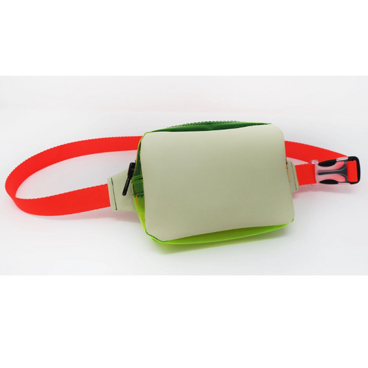 Cream, Yellow, & Orange Strap Fanny Pack