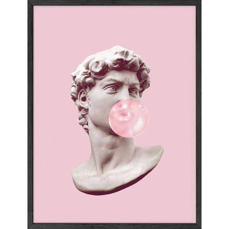 David Pink Bubble Yum | Art Print