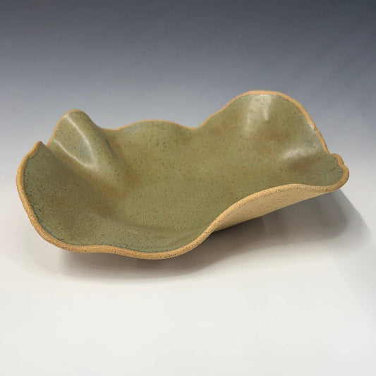 Ceramic Statement Bowl | Agate Green