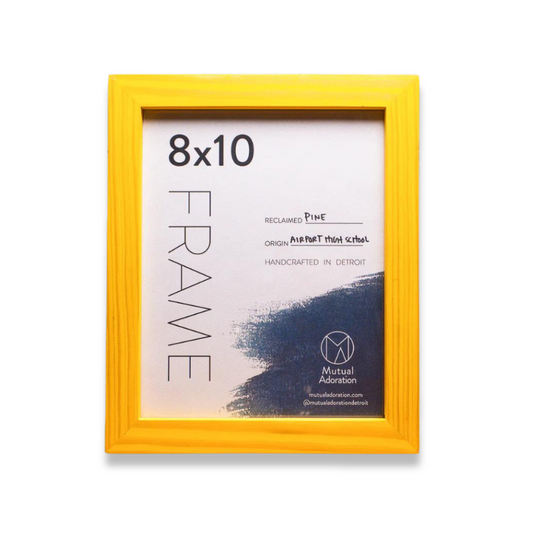 Lemon Yellow | 8 x 10 Reclaimed Wood Frame