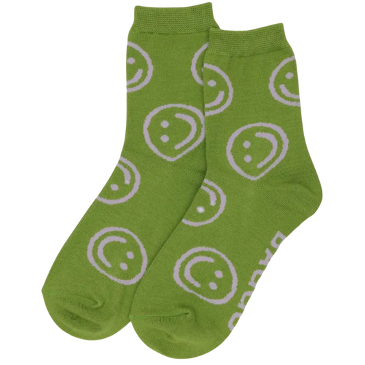 Baggu Crew Sock - Pear Happy