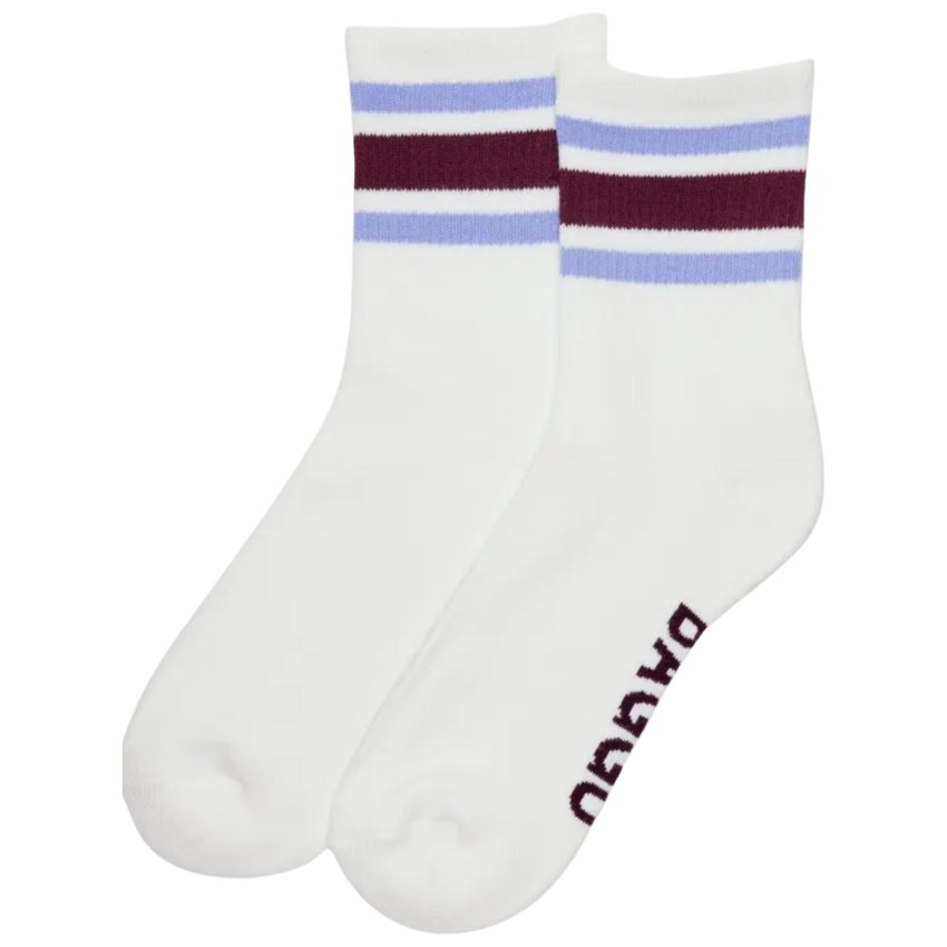 Baggu Ribbed Sock - Ivory Stripe