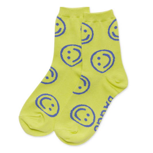 Crew Sock - Citron Smiley