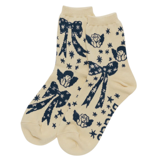 Crew Sock - Cherub Bows