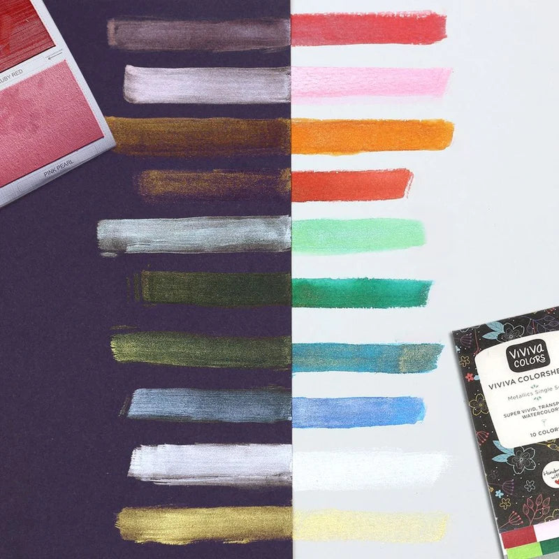 Watercolor | Metallic Colorsheets