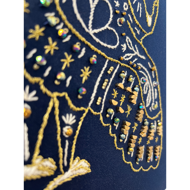 Finding My Wings | Embroidery and Beadwork on Fabric