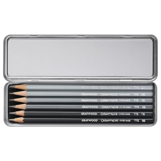 Artist Grafwood Graphite Pencil Set - 6 Piece
