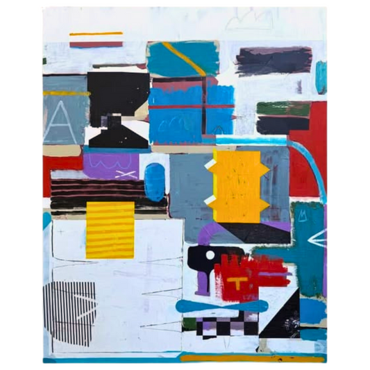 The Kneeling Grounds - Mixed Media on Panel
