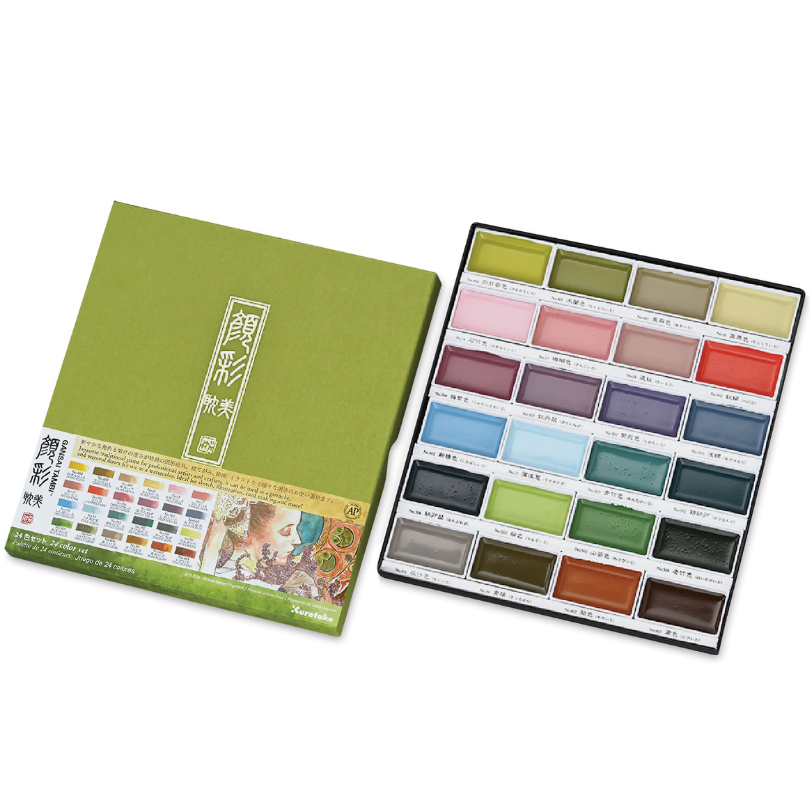 Gansai Tambi 24 Pan Watercolor Set - Art Nouvea