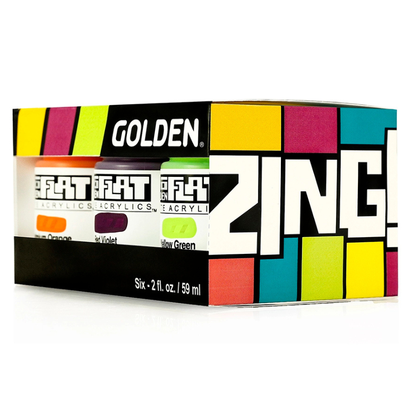 Golden SoFlat Zing Set – 6 High-Chroma Colors