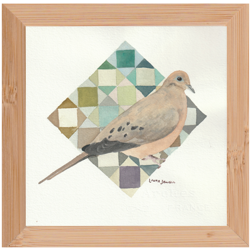 Morning Dove | Framed Watercolor on Paper