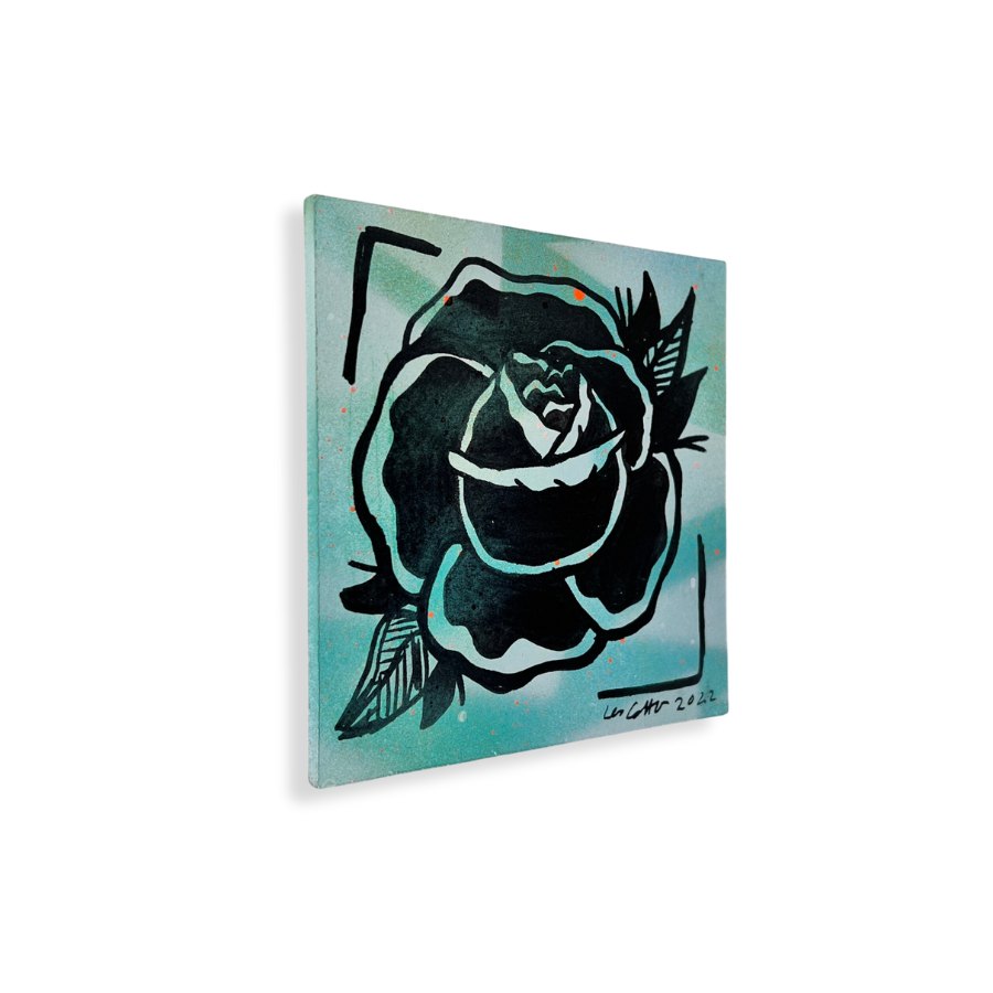 Rose 1 | Mixed Media Tile