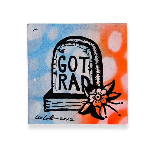 Got Rad | Mixed Media Tile
