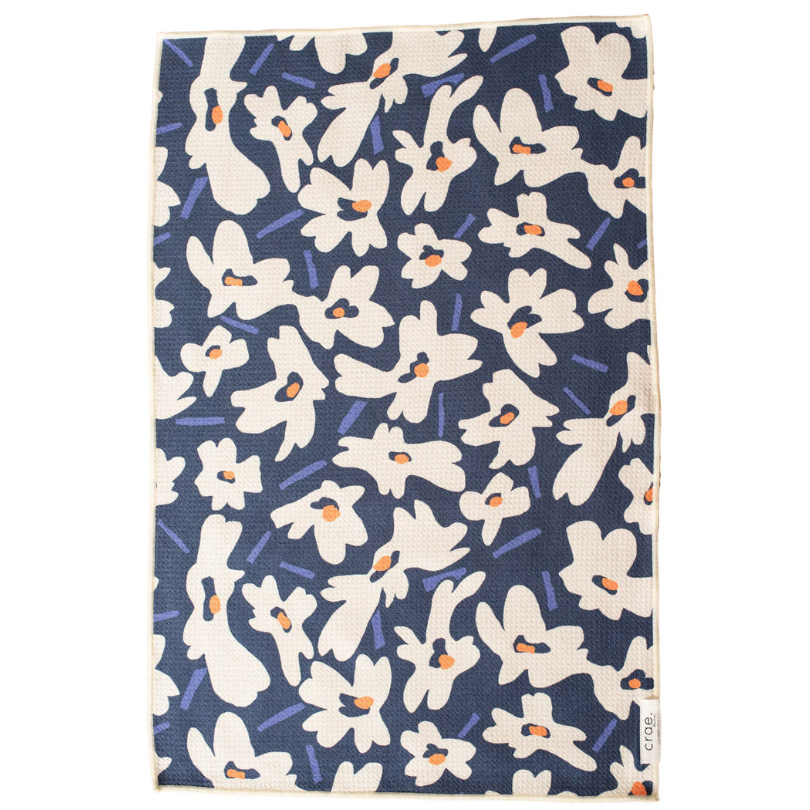 Aqua Daisy - Reversible Kitchen Towel