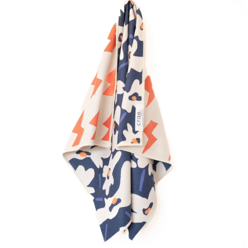 Aqua Daisy - Reversible Kitchen Towel