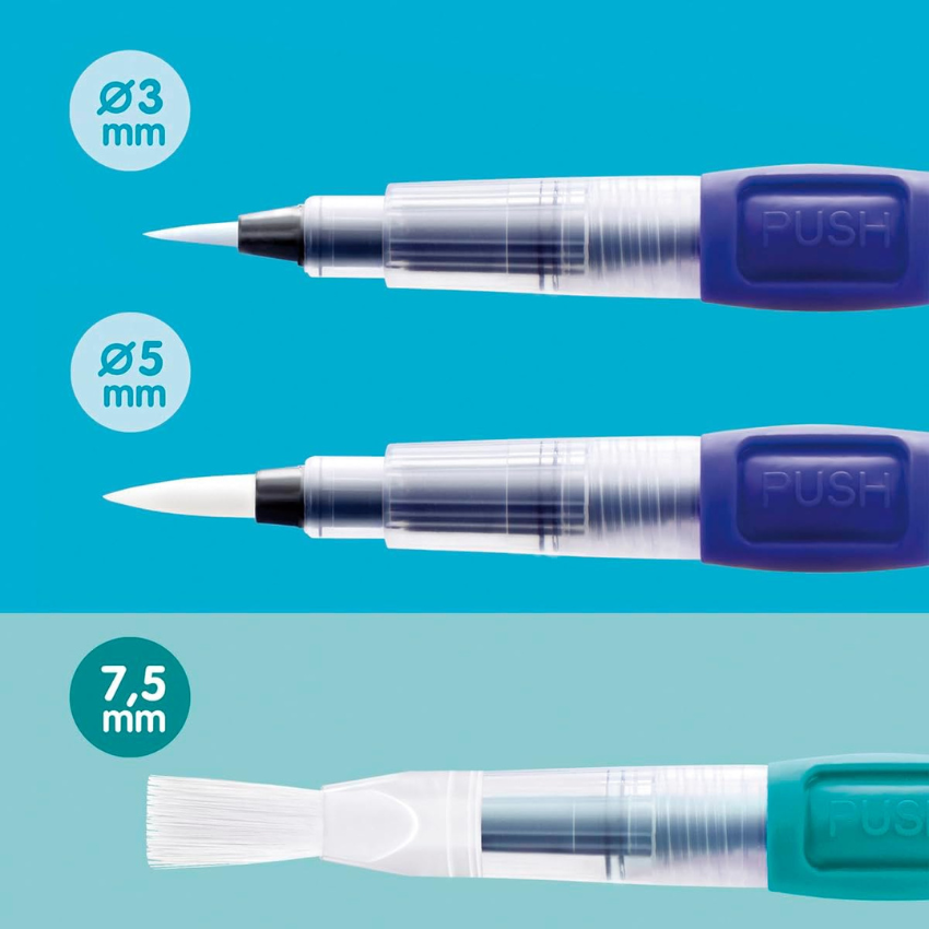 Milan Water Brush Set - 3pc