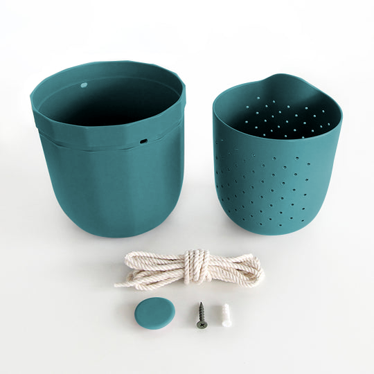 Teal | Eco Hanging Planter