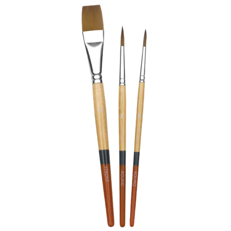 Princeton Snap! Golden Synthetic Brush Set