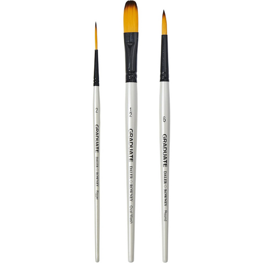 Short Handled Watercolor Brush Set