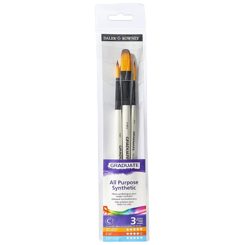 Short Handled Watercolor Brush Set