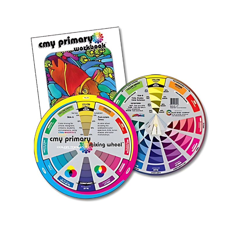 CYM Color Mixing Wheel and Workbook