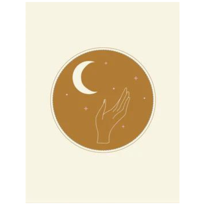 Hand & Moon | Art Print