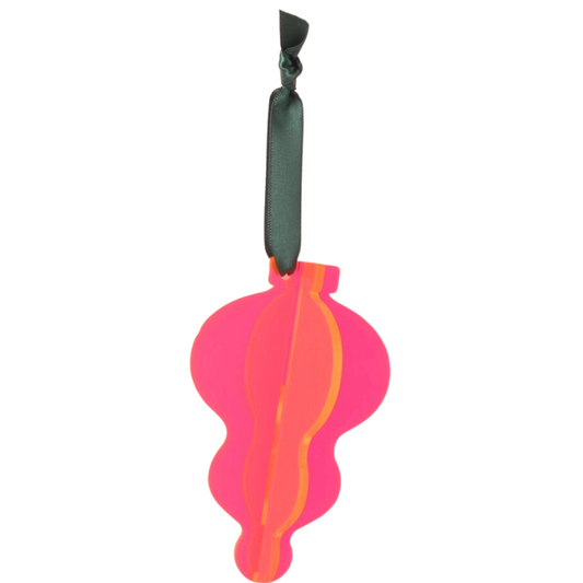 Florescent Pink 3D Icicle Tree Ornament