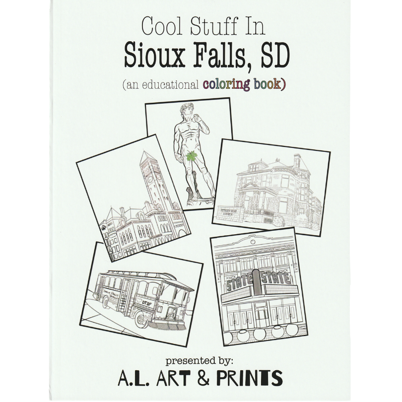 Cool Stuff in Sioux Falls, SD – An Educational Coloring Book