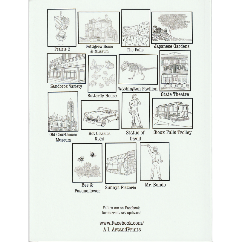 Cool Stuff in Sioux Falls, SD – An Educational Coloring Book