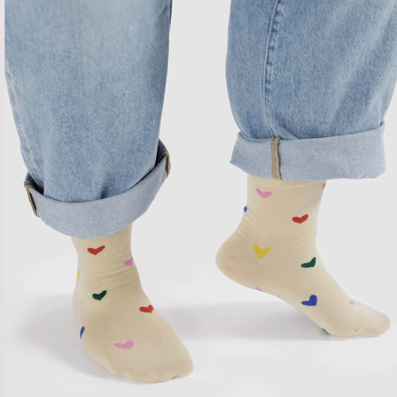 Crew Sock - Hearts