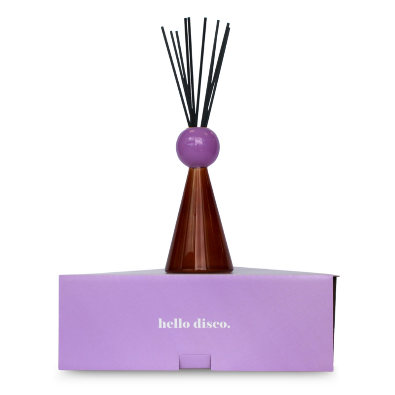 Disco Funky Glass Diffuser - Blood Orange + Santal