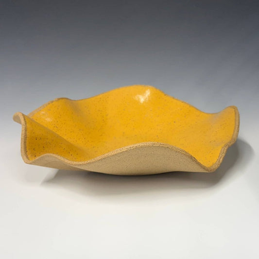 Large Ruffle Bowl | Mustard