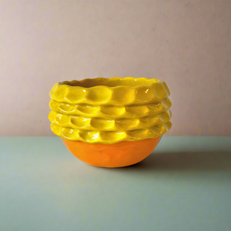 Exposed Coil Bowl in Citrus