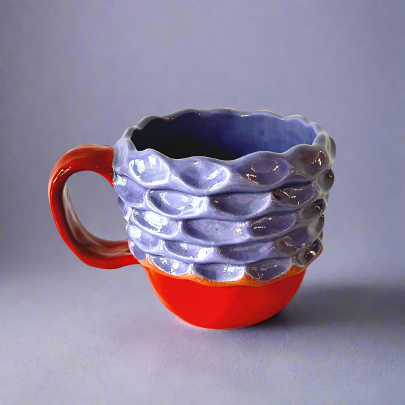 Exposed Coil Mug in Periwinkle