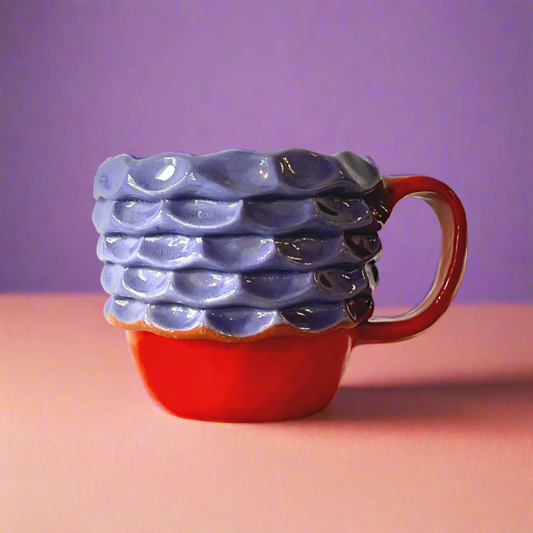 Exposed Coil Mug in Periwinkle