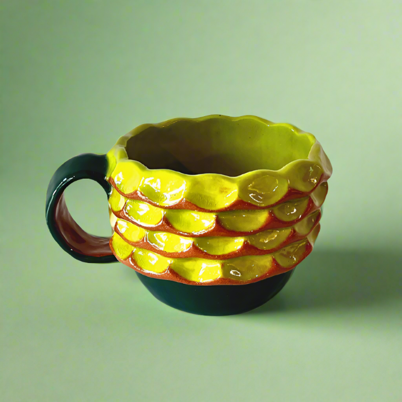 Exposed Coil Mug in Lime