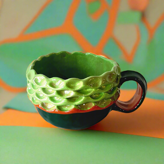 Exposed Coil Mug in Mint Green