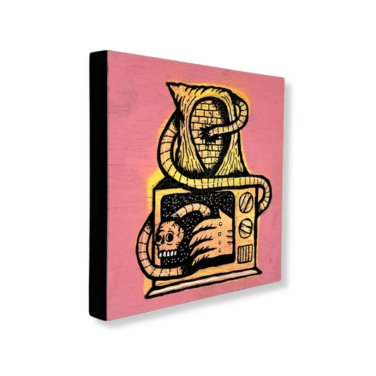 STALE MATE | Mixed Media Panel