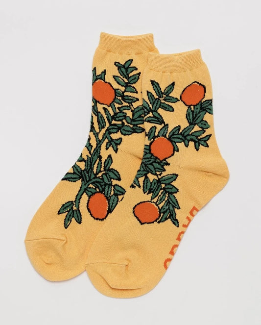 Crew Sock - Orange Tree