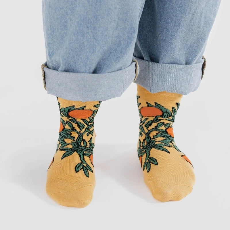 Crew Sock - Orange Tree
