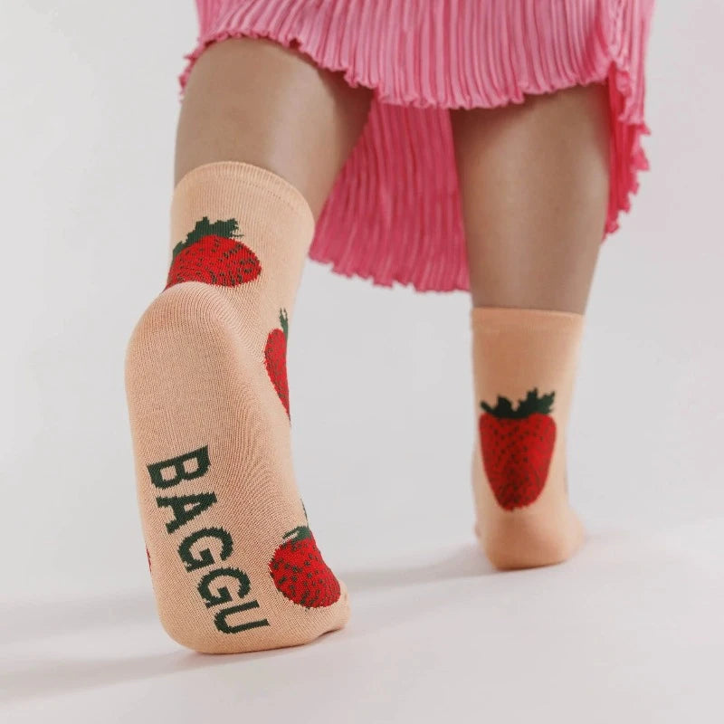 Crew Sock - Strawberry