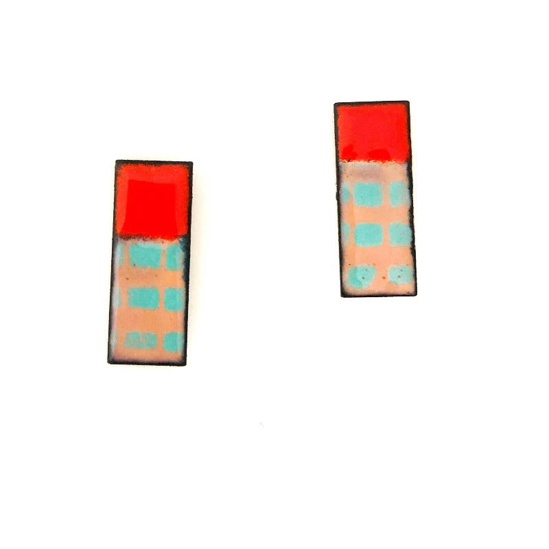 Colorblock Play | Post Earrings