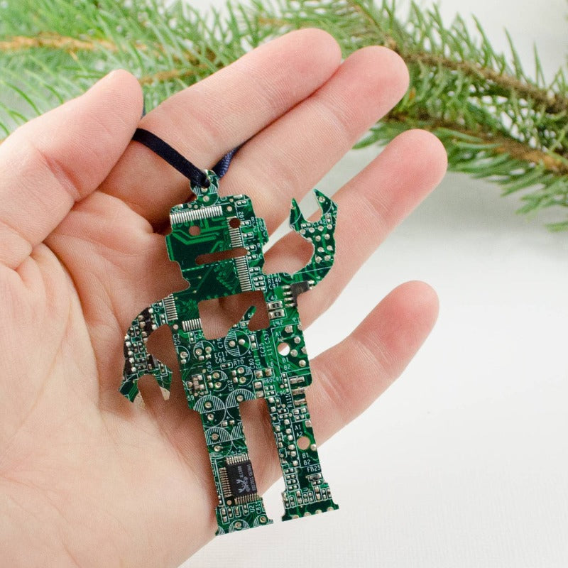 Circuit Board Ornaments - Robot Shape