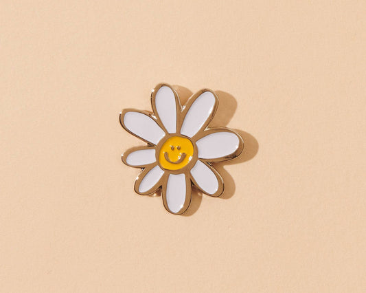 Happy Daisy - Flower Enamel Lapel Pin