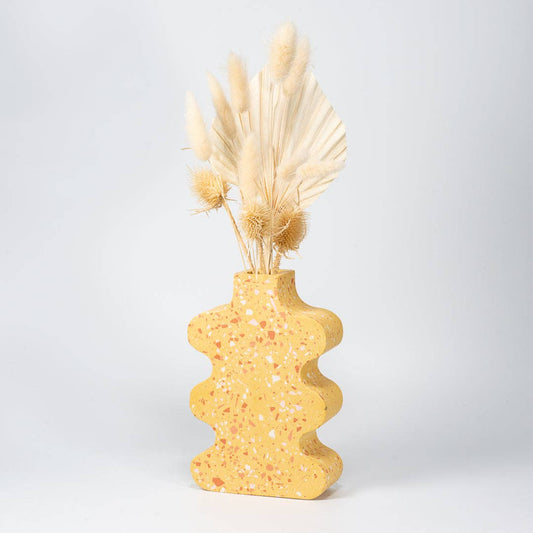 Yellow Terrazzo | Squiggle Vase