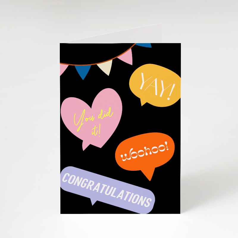 Woohoo & Congrats!  | Card