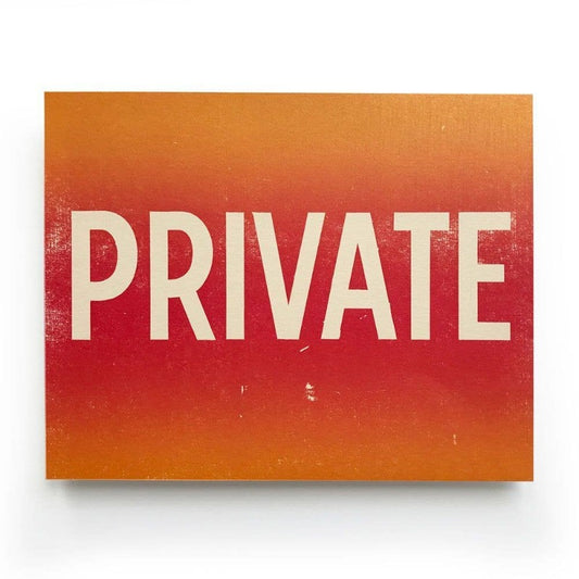 Red Private | Letterpress Print