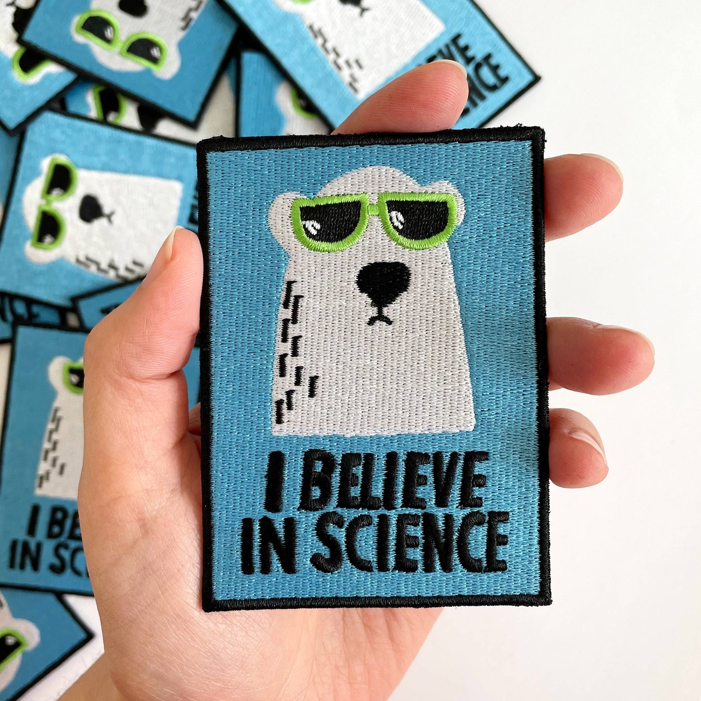 I Believe In Science Polar Bear Patch