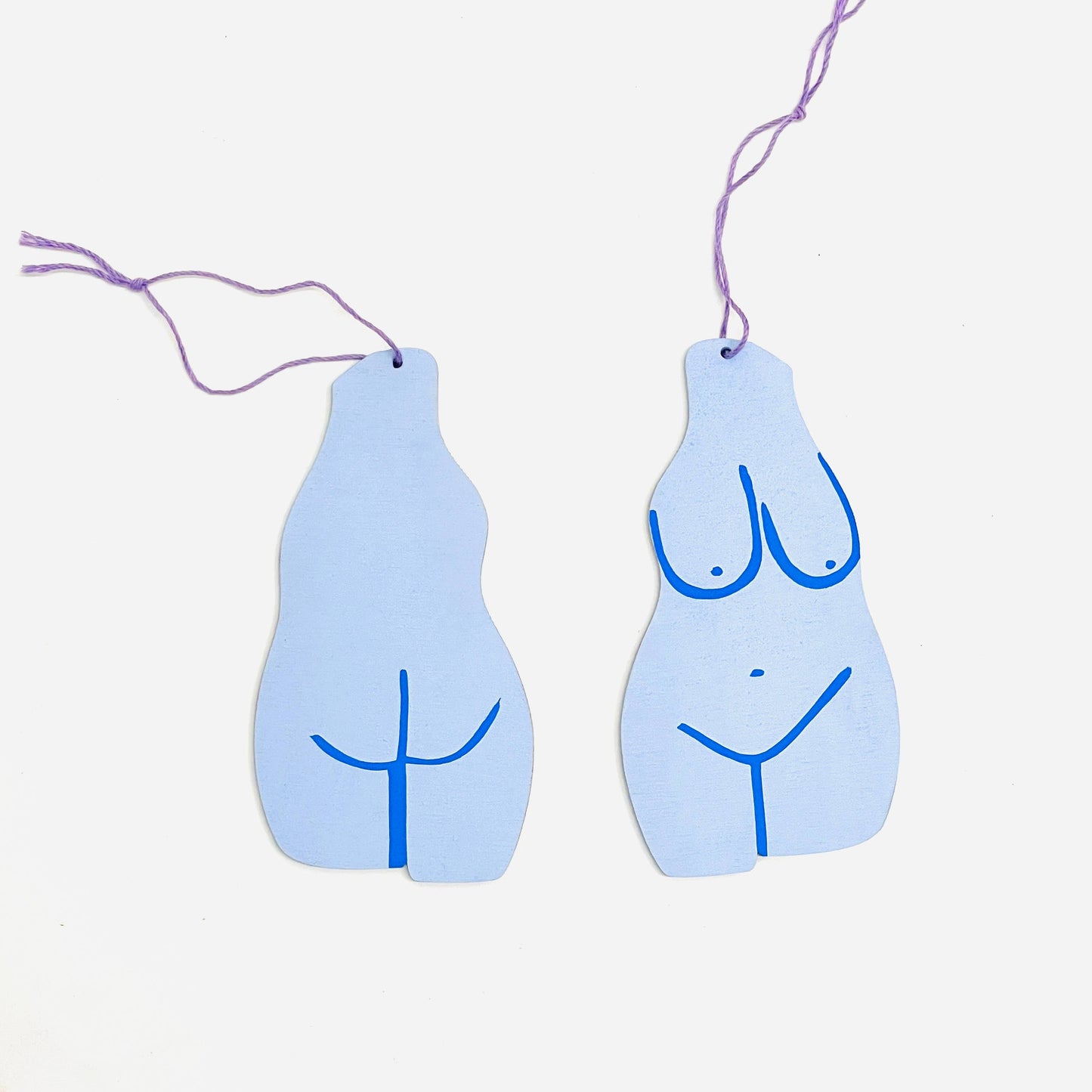 THE BODY - Blue | Hand-Painted Tree Ornament