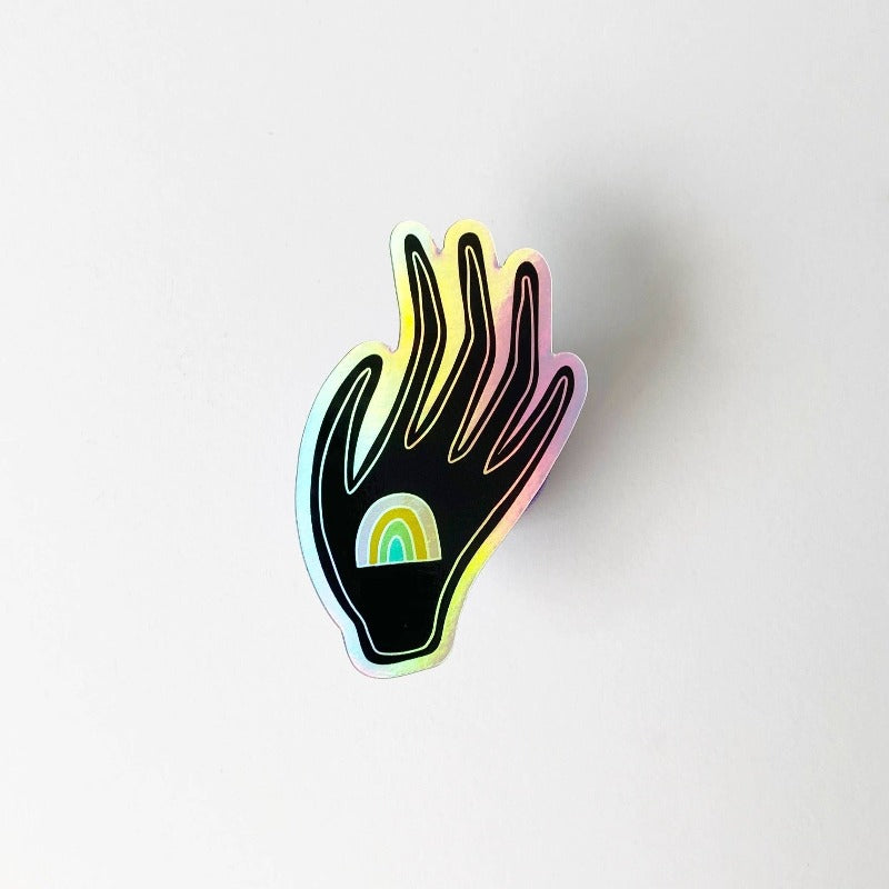 Holographic Hand | Vinyl Sticker